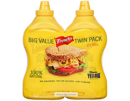 French's Classic Yellow Mustard, 30 oz (2-pk) Frenchs