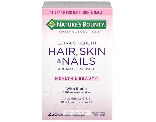 Nature's Bounty Extra Strength Hair, Skin, & Nails Softgels, 250 ct Natures Bounty
