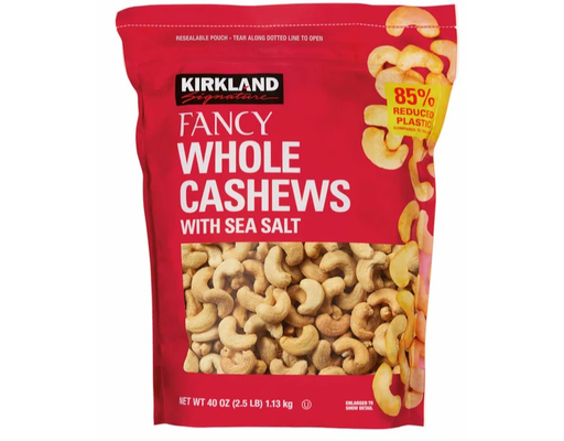 Whole Cashews, 40 oz Kirkland Signature