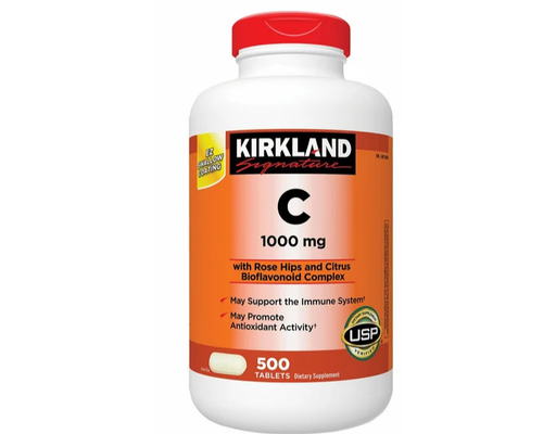 Vitamin C 1000mg Tablets, 500 ct Kirkland Signature