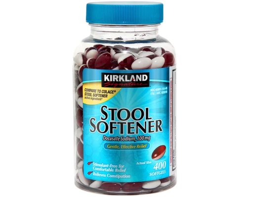 Stool Softener 100mg Softgels, 400 ct Kirkland Signature