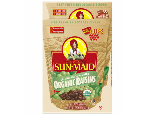 Organic Sun-Dried Raisins, 32 oz, 2 pack Sun Maid