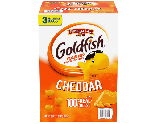 Cheddar Goldfish Crackers, Cheddar, 58 oz Pepperidge Farm