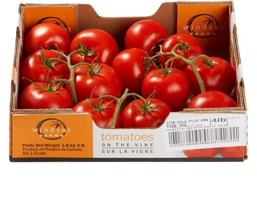 Tomatoes on the Vine, Greenhouse Grown, 4 lbs Fresh Produce