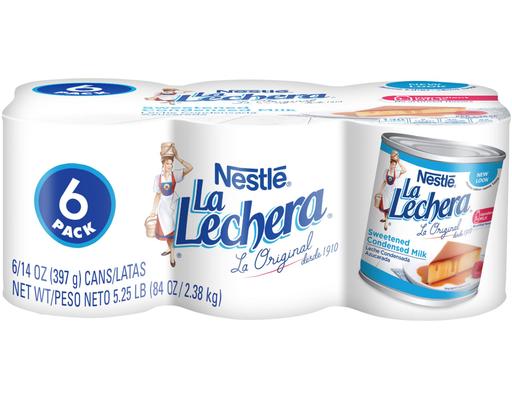 La Lechera Sweetened Condensed Milk Cans, 14 oz (6-pk) Nestle
