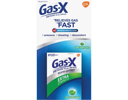 Gas-X Extra Strength Antigas Softgels, 120 ct Gas-x