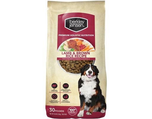 Dry Dog Food, Lamb & Brown Rice, 30 Pounds Berkley Jensen
