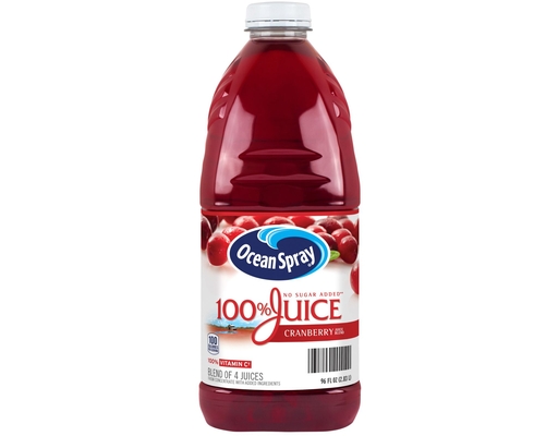Juice, 100% Cranberry, 96 fl oz (2-pk) Ocean Spray