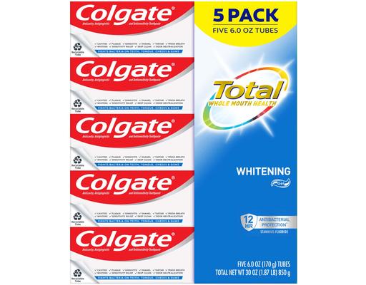 Total Whitening Gel, 6 oz (5-pk) Colgate