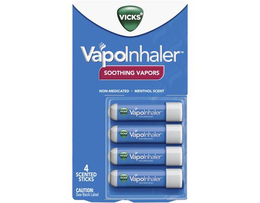 VapoInhaler Soothing Vapors, Menthol, 4 ct Vicks