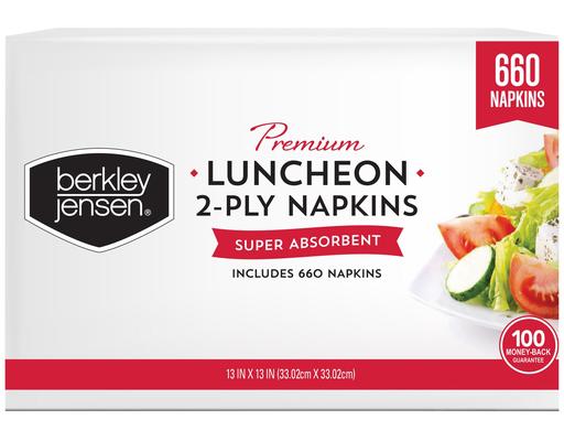 Premium 2-Ply Luncheon Napkins, 660 ct Berkley Jensen