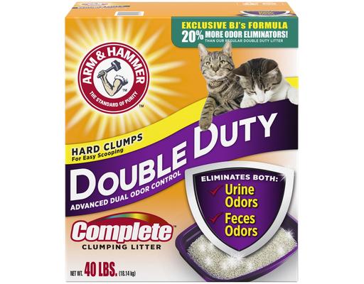 Double Duty Complete Clumping Litter, 40 Pounds Arm & Hammer
