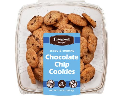 Crispy & Crunchy Chocolate Chip Cookies, 14 oz Fancypants