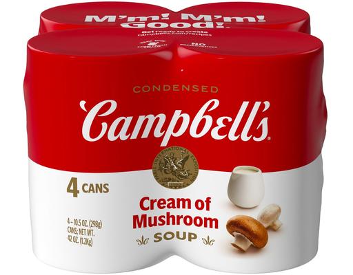 Condensed Soup, Cream of Mushroom, 10.5 oz (4-pk) Campbell's