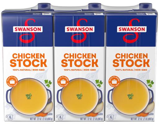 100% Natural Broth, Chicken, 32 oz (3-pk) Swanson