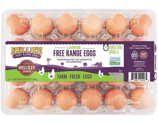 Nellie's Free Range Eggs, 24 count Wellsley Farms