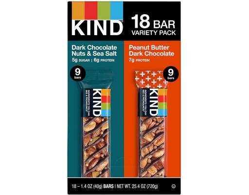 Bars, Variety Pack, 1.4 oz (18-pk) Kind