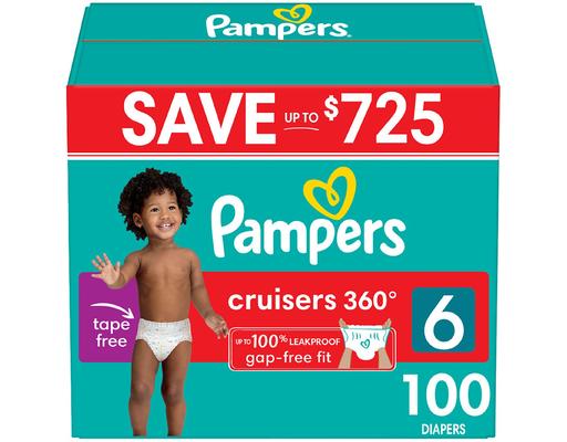 Cruisers 360 Diapers, Size 6, 100 ct Pampers