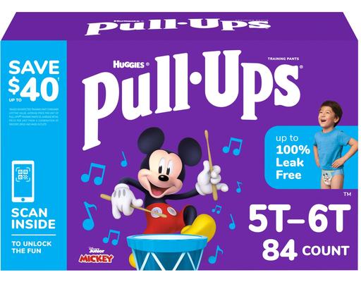 Pull-Ups Training Pants for Boys, 5T-6T, 84 ct Huggies