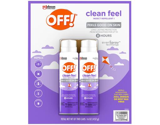 Clean Feel Insect Repellent, 8 oz (2-pk) Off!