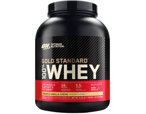 Gold Standard French Vanilla Creme Whey Protein, 24g Protein, 4.23 lbs. Optimum Nutrition