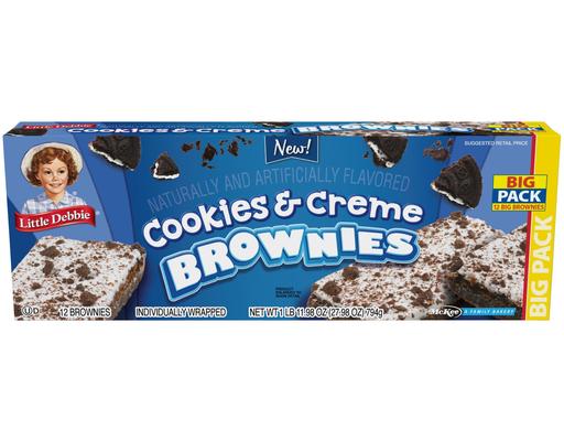 Little Deddie Cookies & Creme Brownies, 12 ct Little Debbie