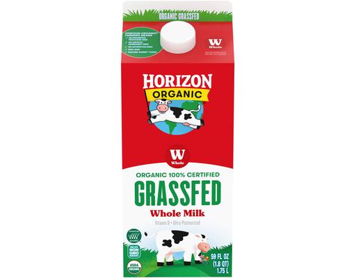 Grassfed Vitamin D Whole Milk, Carton, 59 fl. oz. Horizon Organic