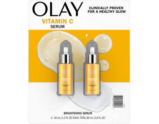 Vitamin C Brightening Serum, 1.3 fl oz (2-pk) Olay