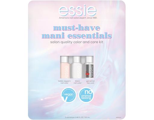 Must-have Mani Essentials 3-Piece Color & Care Kit, 0.46 fl oz Essie