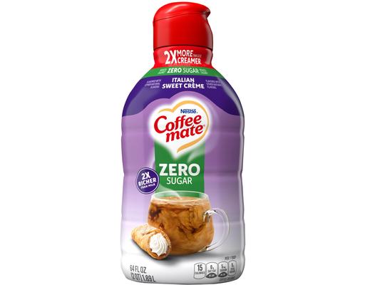 Italian Sweet Creme Flavored Zero Sugar Coffee Creamer, 64 oz. Coffee-Mate