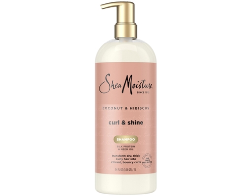 Curl & Shine Shampoo Coconut and Hibiscus, 34 oz. Shea Moisture