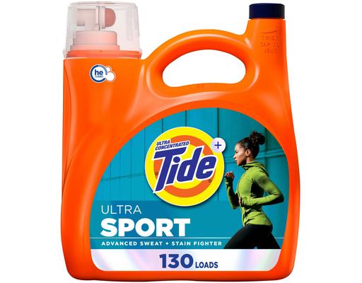 Ultra Sport Liquid Laundry Detergent, 130 loads/166 fl. oz. Tide