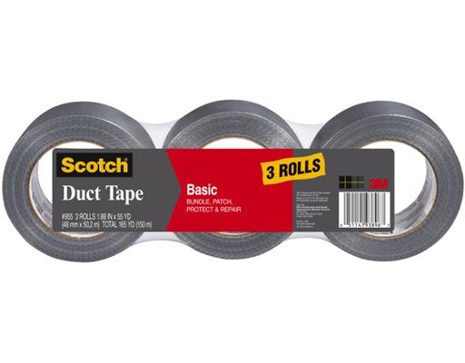 Basic Duct Tape, 50 Meter (3-pk) Scotch