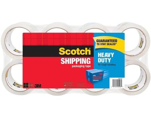 Clear Heavy Duty Shipping-pkaging Tape, 8 ct Scotch
