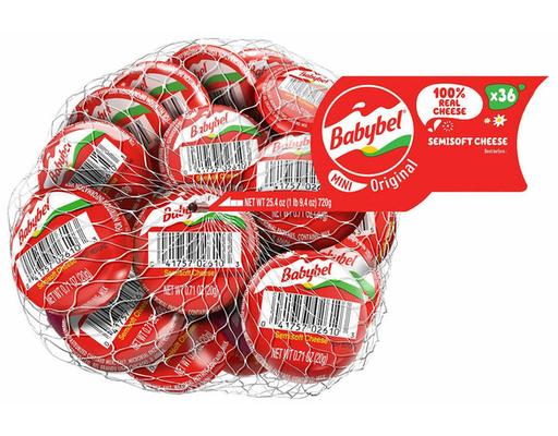 Mini Snack Cheese, Original, 0.71 oz, 36-count Babybel