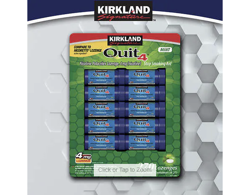 Quit Lozenges, 4mg, 270 ct Kirkland Signature