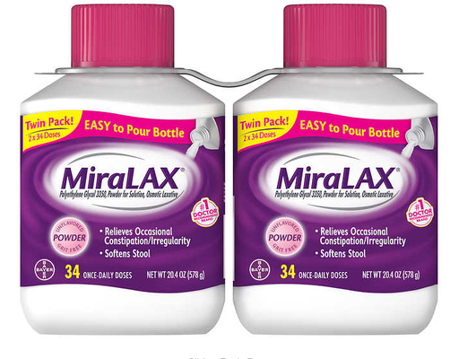 Powder Laxative, 20.4 oz (2-pk) MiraLAX