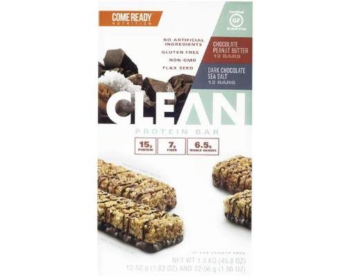 Protein Bars, Variety Pack, 1.82 oz (24-pk) Ready Clean
