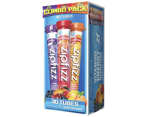 ZipFizz Tubes, Variety Pack, 30 ct Zipfizz