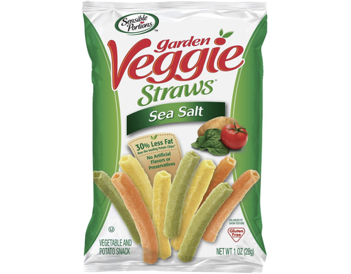 Garden Veggie Straws, Sea Salt, 1 oz Sensible Portions