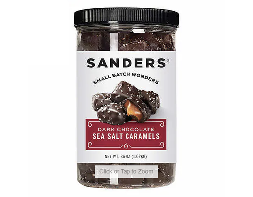 Dark Chocolate Salted Caramels, 36 oz Sanders
