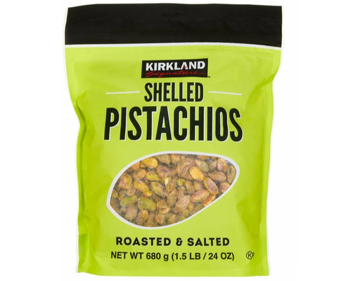 Shelled Pistachios, Roasted & Salted, 24 oz Kirkland Signature