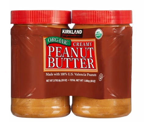Organic Peanut Butter, 28 oz, 2 pack Kirkland Signature