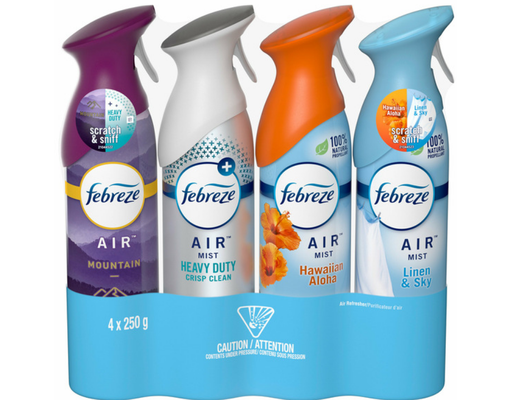 Odor Fighting Air Mist, Variety Pack, 8.8 fl oz (4-pk) Febreze