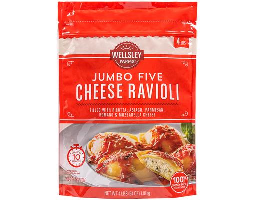 Five Cheese Jumbo Ravioli, 4 lbs. Wellsley Farms