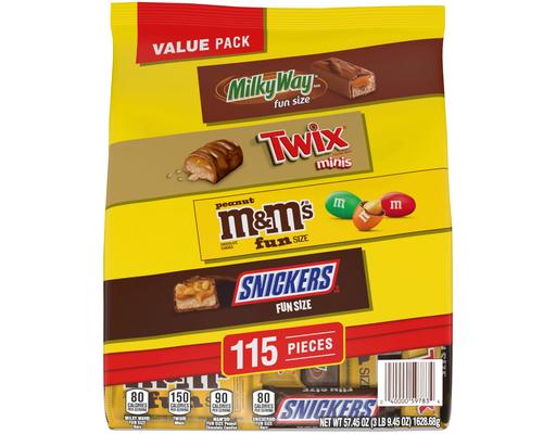 M&Ms Peanut Chocolate Candy Singles Size Pouches 1.74-Ounce