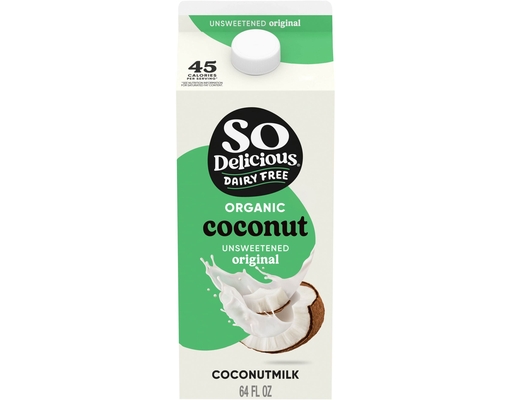 Organic Unsweetened Coconut Milk, 64 fl. oz. So Delicious Dairy Free