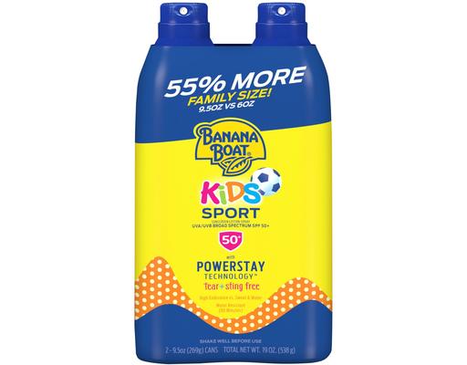 Kids Sport SPF 50 C-Spray, 2 pack 9.5 oz. Banana Boat