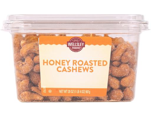 Honey Roasted Cashews, 20 oz. Wellsley Farms