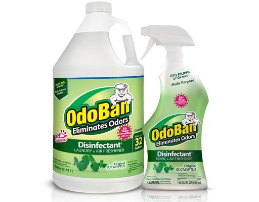 Disinfectant & Odor Eliminator, Eucalyptus 1 gal. concentrate + 32 oz. Ready-to-Use Spray OdoBan